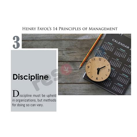 Henry Fayols 14 Principles Of Management Discipline Template 01