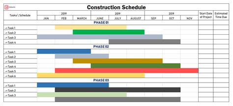 With so much at stake, knowing the scope of work, and how it fits into a time schedule, is crucial. Construction Schedule Template [Excel Project ...