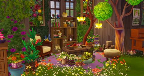 Sims 4 Nature Room Backyard Lanterns Nature Themed Bedroom Nature Room
