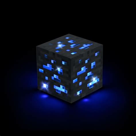 Diamond ore how to make diamond ore in minecraft | скриншот 1. Minecraft Diamond Ore image-0 | Minecraft light, Cube ...