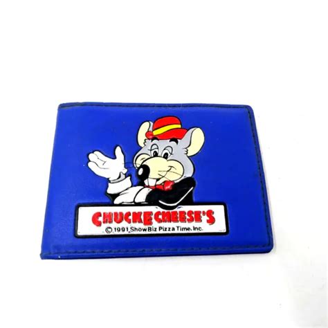 Rare Vintage Chuck E Cheese 1991 Showbiz Pizza Time Wallet 999 Picclick