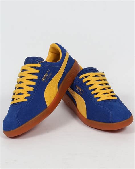 All orders placed on us.puma.com that ship within the 50 u.s. Puma Bluebird Trainers Blue/Yellow,shoe,classic,retro,mens