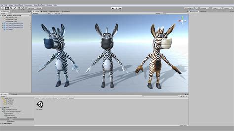 3d Model Toon Humanoid Zebra Vr Ar Low Poly Rigged Animated Cgtrader