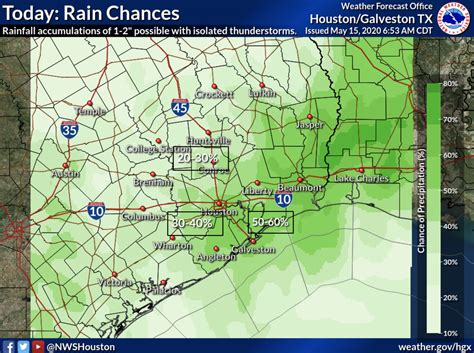 Issued to indicate current or developing hydrologic conditions that are favorable for flash flooding in and close to the watch area, but the occurrence is neither certain or imminent. Flash Flood Watch May 16th 4am-7pm | Emergency | Rice University