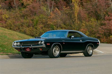 1970 Dodge Challenger Rt 440 6 Pack 4 Speed 1 Of 1 Black Black Car