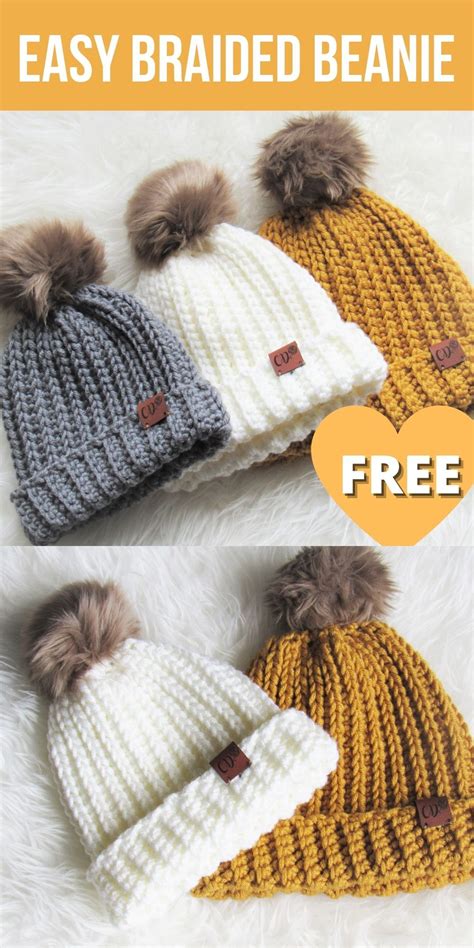 Try This Free Crochet Ribbed Beanie Pattern That Is Easy Enough For