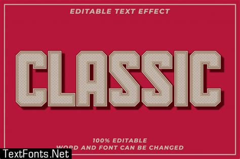Classic Text Style Effect