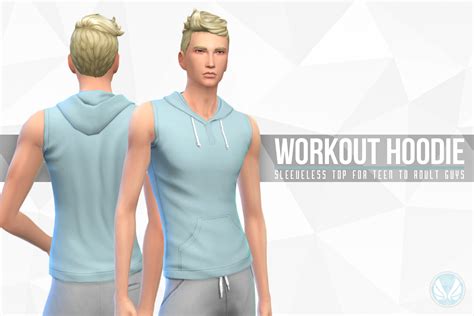 Sims 4 Ccs The Best Workout Hoodie For Men By Simsational Designs