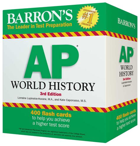 Barrons Ap World History Flash Cards 3rd Edition