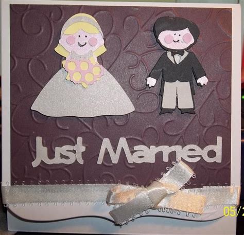 Just Married Card Made With Simply Charmed Cricut Cartridge Cricut