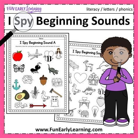 I Spy Beginning Sounds Activity Free Printable For Speech And Apraxia