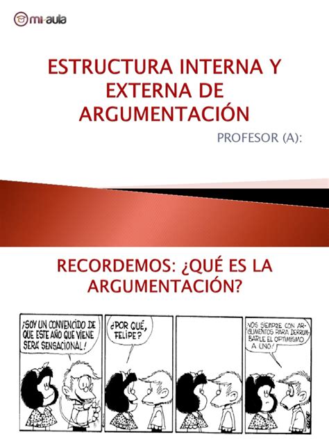 Apunte 1 Estructura Interna Y Externa De La Argumentacion 60960