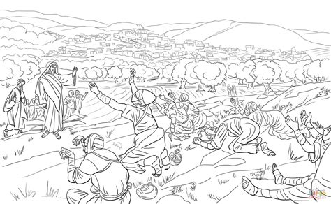 In the gospel of luke we read the story of the 10 lepers who were healed by jesus. Jesus Healed 10 Lepers coloring page | Free Printable ...