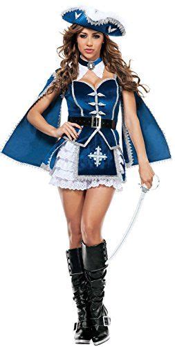 Starline Womens All For You Musketeer Sexy Costume Set Bluesilver Small