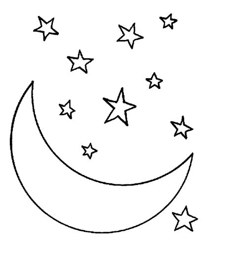 Moon And Stars Clipart Black And White Clip Art Library Images And