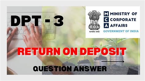 Return On Deposit Dpt 3 Form