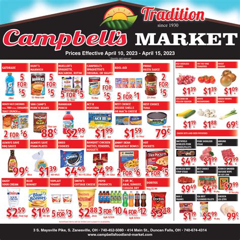 Weekly Ad Zanesville Oh Campbells Market