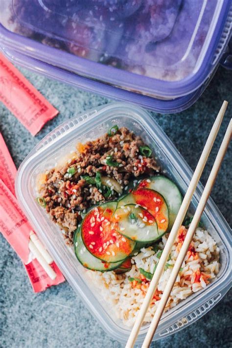 Other times a recipe comes along that is so easy yet excellent, i rush to blast it into the interwebs asap, with the hope that it saves you from a dinner emergency at the. Korean Beef Meal Prep Bowls | Recipe | Beef recipes, Meal ...