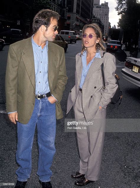 Actress Sharon Stone And Boyfriend Bob Wagner On May 11 1994 Walking
