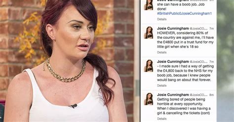 Josie Cunningham Giving Nhs Boob Job Money To Unborn Daughter For Her Own Future Implants