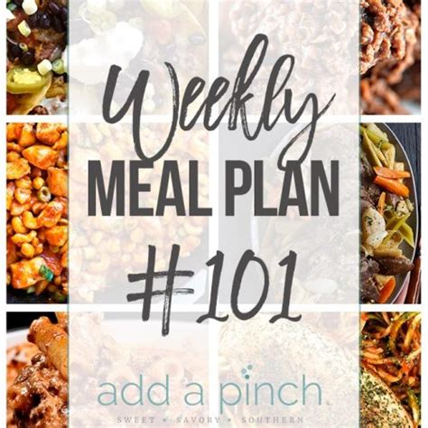 Weekly Meal Plans Page 5 Of 11 Add A Pinch