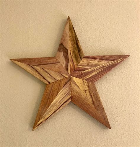 Wooden Handmade Star Custom Size Etsy