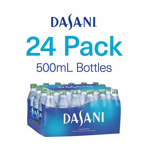 Dasani Purified Water Bottles Enhanced With Minerals 169 Fl Oz 24