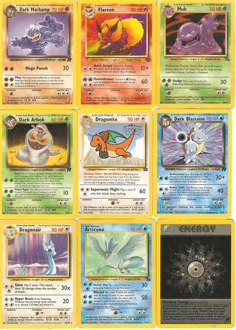 Pokémon cards have different values. My rare Old Pokemon cards by Rainbowpawsthecutie on DeviantArt