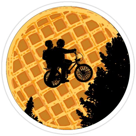 Stranger Things Waffle Stickers By Ghjura Redbubble