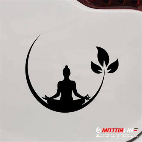 Yoga Meditation Decal Sticker Car Vinyl Buddhism Zen Buddha Lotus India