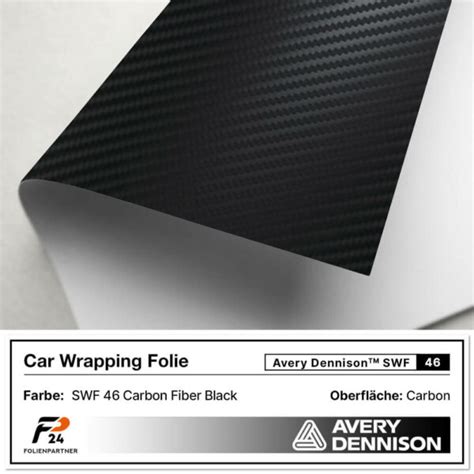 Avery Dennison Swf 46 Carbon Fiber Black Car Wrap Autofolie