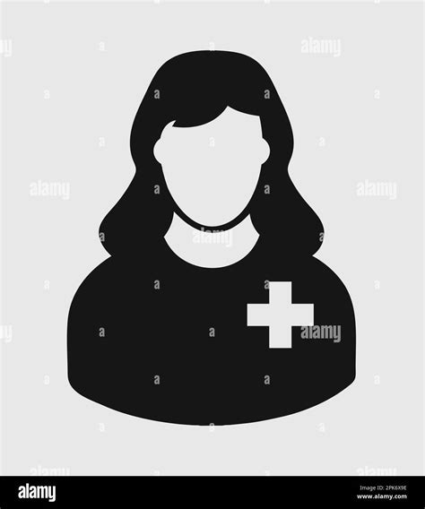 Female Patient Icon Flat Style Vector Eps Stock Vector Image And Art Alamy