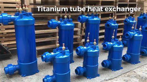 7kw Titanium Tube Pvc Shell Heat Exchanger For Swimming Pool Heat Pump