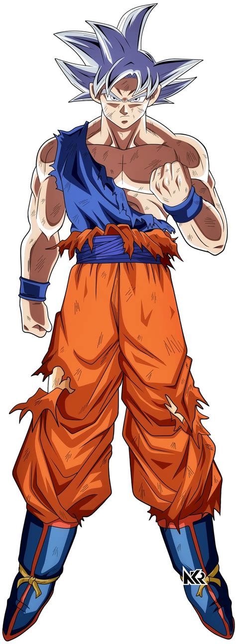 A Drawing Of Gohan From The Dragon Ball Game With Blue Hair And Orange