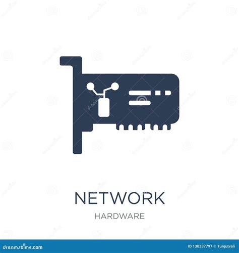 Network Interface Card Icon Trendy Flat Vector Network Interface Card