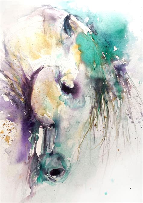 Signed Limited Edition Print From Original Horse Watercolour Painting