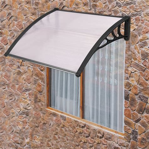 Angeles Home 40 X 40 Outdoor Polycarbonate Front Door Window Awning