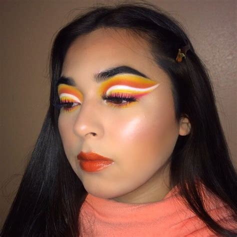 12 Beautiful Orange Makeup Looks The Glossychic Orange Makeup