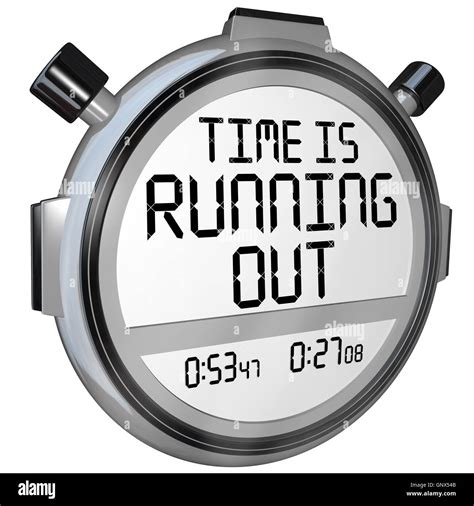 Time Is Running Out Stopwatch Timer Clock Stock Photo 116744779 Alamy