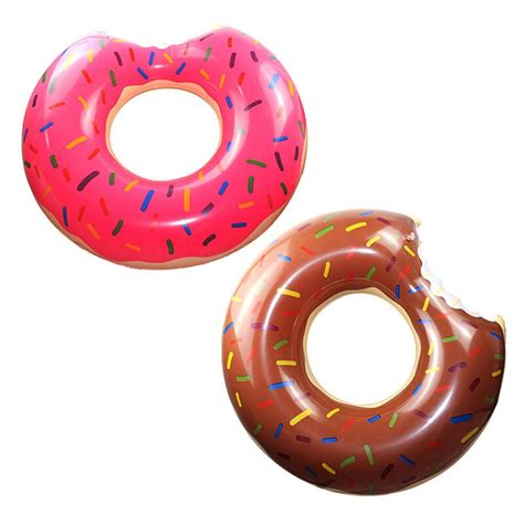 donut swim ring adult super large gigantic doughnut pool inflatable life buoy swimming circle