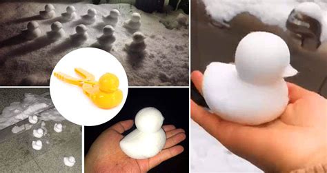 Build An Army Of Snow Ducks With This Duck Shaped Snowball Maker