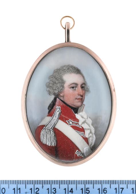 Bonhams Frederick Buck Irish 1771 Circa 1840 An Officer Wearing Red Coatee With Standing
