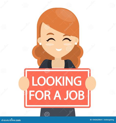 Looking For A Job Stock Vector Illustration Of Look 104262064