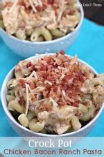 Lay chicken in lightly greased crock pot. Crock Pot Chicken Bacon Ranch Pasta - 24/7 Moms