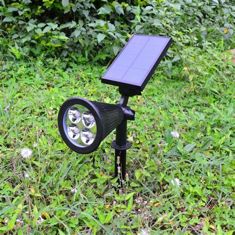 Tamproad 4led Solar Powered Lamp Outdoor Lighting Wall
