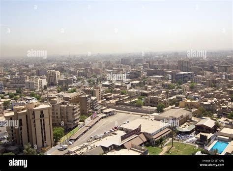 Aerial Photo Of The City Of Baghdad And Shows Where Residential