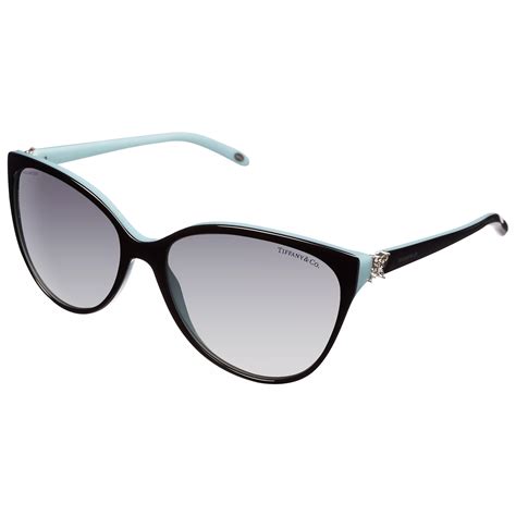 Tiffany And Co Tf4089b Cat S Eye Sunglasses Black Blue At John Lewis And Partners