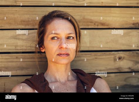 Mature Woman Sitting Outdoors Hi Res Stock Photography And Images Alamy