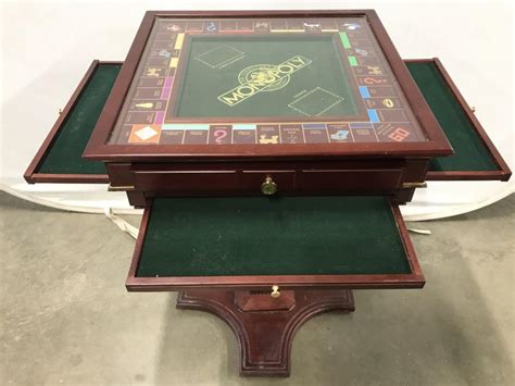 Sold Price Vintage Franklin Mint Monopoly Game Table C 1991 February