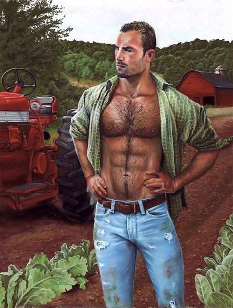 Rule 34 Abs Barn Beard Chest Hair Clothed Daddy Dilf Facial Hair Farmer Farming Flannel Shirt